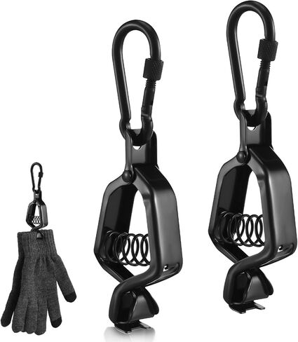 2 pcs Glove Clip Firefighter Glove Strap Stainless Steel Powerful Bite Gloves Holder for Tactical Backpack in Kuwait