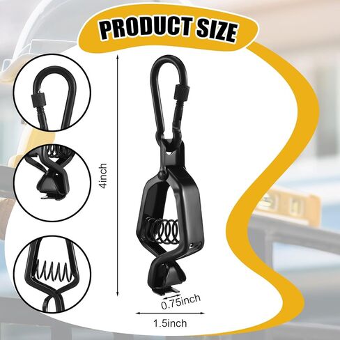 2 pcs Glove Clip Firefighter Glove Strap Stainless Steel Powerful Bite Gloves Holder for Tactical Backpack in Kuwait