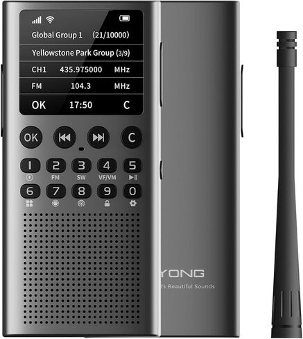 Choyong WT2 راديو إنترنت ذكي متعدد الموجات WIFI/4G، AM/FM، ومستقبل راديو محمول على الموجات القصيرة طويل المدى، بلوتوث in Kuwait