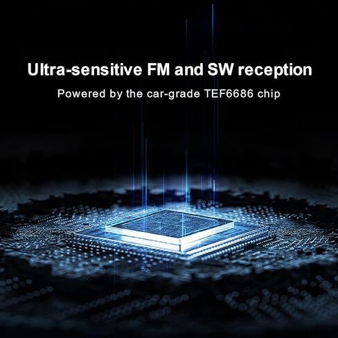 Choyong WT2 راديو إنترنت ذكي متعدد الموجات WIFI/4G، AM/FM، ومستقبل راديو محمول على الموجات القصيرة طويل المدى، بلوتوث in Kuwait