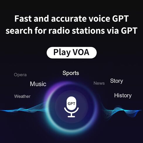 Choyong WT2 راديو إنترنت ذكي متعدد الموجات WIFI/4G، AM/FM، ومستقبل راديو محمول على الموجات القصيرة طويل المدى، بلوتوث in Kuwait
