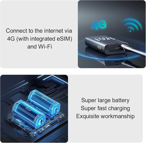 Choyong WT2 راديو إنترنت ذكي متعدد الموجات WIFI/4G، AM/FM، ومستقبل راديو محمول على الموجات القصيرة طويل المدى، بلوتوث in Kuwait