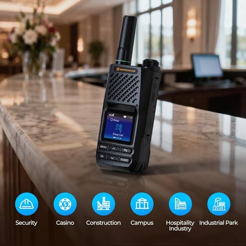 راديو HP-65D 4G LTE PoC، خدمة PoC مدى الحياة، اضغط لتتحدث عبر راديو خلوي ثنائي الاتجاه، بطارية 3600 مللي أمبير في الساعة، صوت عالي الدقة، IP54 متين، لموظفي البناء والأمن والفندق in Kuwait