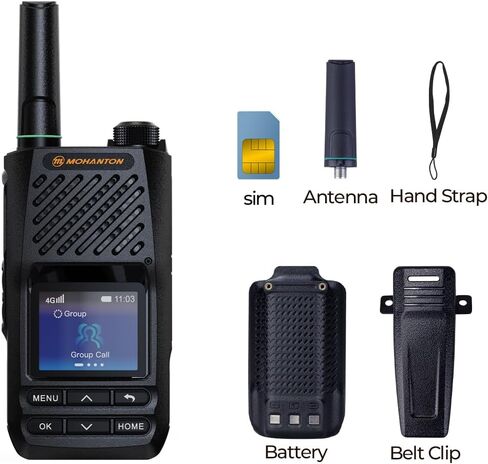 راديو HP-65D 4G LTE PoC، خدمة PoC مدى الحياة، اضغط لتتحدث عبر راديو خلوي ثنائي الاتجاه، بطارية 3600 مللي أمبير في الساعة، صوت عالي الدقة، IP54 متين، لموظفي البناء والأمن والفندق in Kuwait