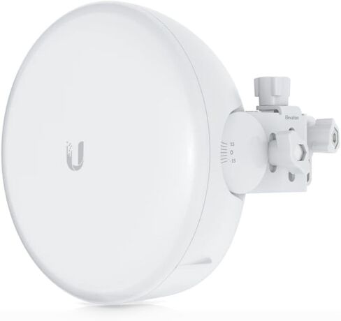 Ubiquiti GBE-PLUS (الولايات المتحدة) airMAX AC GigaBeam Plus راديو 60 جيجا هرتز مع أداء حقيقي مزدوج جيجابت مع مجموعة التركيب (متجدد) in Kuwait