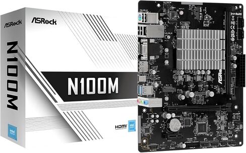 اللوحة الأم ASRock N100M Micro-ATX، معالج Intel رباعي النواة N100 (يصل إلى 3.4 جيجا هرتز)، DDR4، PCIe 3.0، USB 3.2 Gen2 Type-C، Gigabit LAN in Kuwait