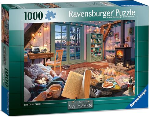 Ravensburger The Cosy Shed (1000 Piece Version of Cozy Retreat) Jigsaw Puzzle for Adults - Every Piece is Unique, Softclick Technology Means Pieces Fit Together Perfectly in Saudi Arabia