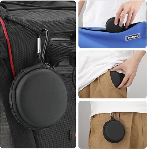 Hard Carrying Case for Go Plus+, Protective Case with Carabiner Clip, Black in Kuwait