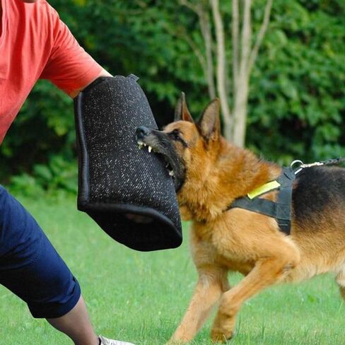 Dog Bite Sleeve, Dog Training Sleeves Arm Protection for Training Large Dogs, Professional for Puppy Work Dog Biting Tugging Toy Dogs Training Large Training arm (Black and White Dots) in Kuwait