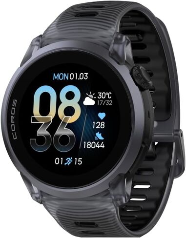 ساعة COROS PACE 4 الرياضية خفيفة الوزن بنظام تحديد المواقع العالمي (GPS)، شاشة لمس AMOLED مقاس 1.2 بوصة، عمر بطارية يصل إلى 19 يومًا، ميزات صوتية، أدوات تدريب متقدمة، نظام تحديد المواقع العالمي (GPS) دقيق، مراقب معدل ضربات القلب، الملاحة، كريستال أسود الل in Kuwait