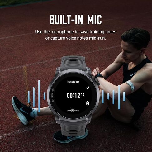 ساعة COROS PACE 4 الرياضية خفيفة الوزن بنظام تحديد المواقع العالمي (GPS)، شاشة لمس AMOLED مقاس 1.2 بوصة، عمر بطارية يصل إلى 19 يومًا، ميزات صوتية، أدوات تدريب متقدمة، نظام تحديد المواقع العالمي (GPS) دقيق، مراقب معدل ضربات القلب، الملاحة، كريستال أسود الل in Kuwait