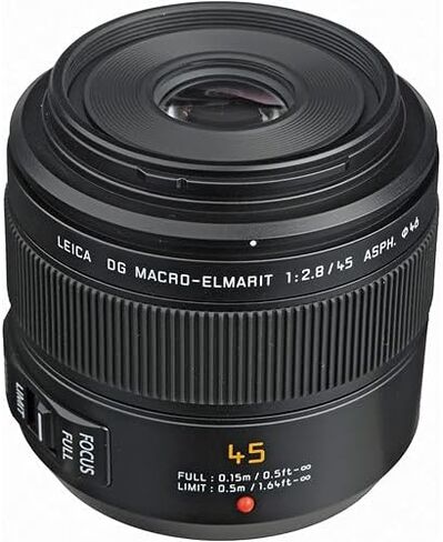 تتضمن الحزمة عدسة باناسونيك Leica DG Macro-Elmarit مقاس 45 مم f/2.8 (H-ES045): بطاقة ذاكرة سعة 64 جيجابايت ومجموعة مرشحات مكونة من 3 قطع وأغطية عدسة وحقيبة عدسة وحافظة غطاء ومجموعة تنظيف كاملة وقارئ بطاقات ومحفظة بطاقات in Kuwait