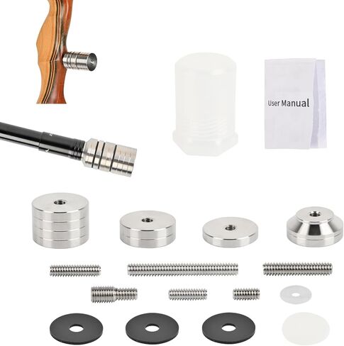 SPG Archery Bow Stabilizer Weight, Customizable Bow Weight Set Bow Riser Archery Stabilizers for Recurve Bow Balance Bar Stainless Steel Bow Stabilizer Kit for Compound Bow Hunting in Kuwait