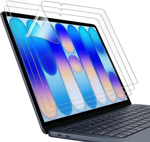 واقي شاشة T Tersely 3 Pack HD PET لجهاز MacBook Neo 13" إصدار 2026 (A3404، A18 Pro Chip)، فائق الوضوح، عالي الوضوح، طبقة حماية كاملة التغطية (شفاف) in Kuwait