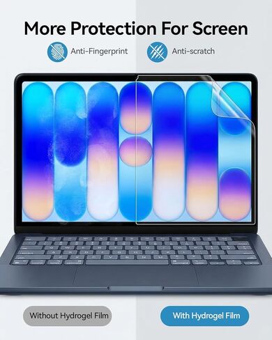 واقي شاشة T Tersely 3 Pack HD PET لجهاز MacBook Neo 13" إصدار 2026 (A3404، A18 Pro Chip)، فائق الوضوح، عالي الوضوح، طبقة حماية كاملة التغطية (شفاف) in Kuwait