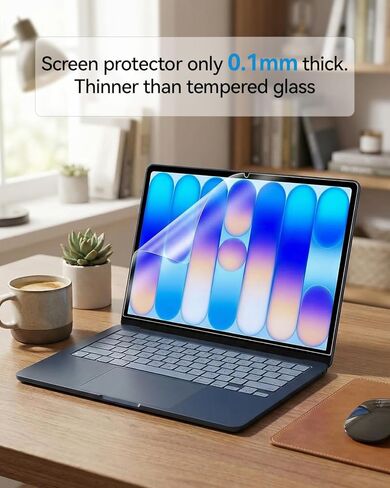 واقي شاشة T Tersely 3 Pack HD PET لجهاز MacBook Neo 13" إصدار 2026 (A3404، A18 Pro Chip)، فائق الوضوح، عالي الوضوح، طبقة حماية كاملة التغطية (شفاف) in Kuwait