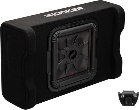 حزمة Kicker 53PL7TDF12 L7TDF: حاوية مضخم صوت السيارة بقوة 12 بوصة بقدرة 600 واط، RWK41 4-Gauge مجموعة أدوات تركيب أسلاك أمبير كاملة مع RCA، عنصرين in Kuwait