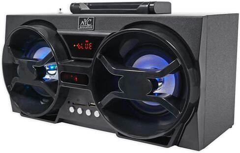 حزمة توفير الصوت: Terminator TNP212D2 1200 وات 2 أوم مزدوج 12 مكبر صوت/صندوق فرعي/حزمة أمبير مع مكبر صوت بلوتوث مزدوج 4 بوصات 30 وات مجانًا مع USB وSD وLED + جهاز تحكم عن بعد (عنصران) in Kuwait