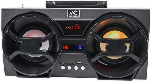حزمة توفير الصوت: Terminator TNP212D2 1200 وات 2 أوم مزدوج 12 مكبر صوت/صندوق فرعي/حزمة أمبير مع مكبر صوت بلوتوث مزدوج 4 بوصات 30 وات مجانًا مع USB وSD وLED + جهاز تحكم عن بعد (عنصران) in Kuwait