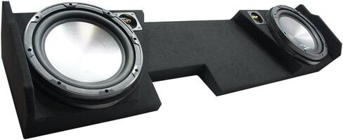 Harmony Audio HA-A102 متوافق مع مجموعة مضخم صوت سيارة GMC Sierra 2014-2018 ذات الكابينة المزدوجة مع حاوية صندوق فرعي مزدوجة مقاس 10 بوصات in Kuwait