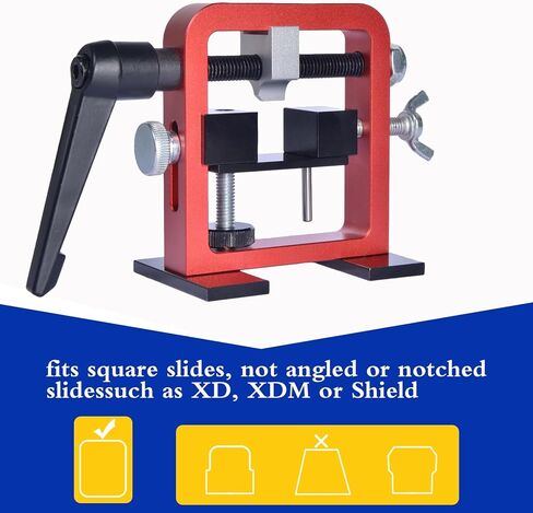 Pistol Sight Pusher Tool,for 1911, Heavy Duty Handguns Front Rear Sight Removal Adjustment,Crafted from High-Strength Aluminum Alloy, Rear Sight Pusher Tool Compatible with Square Slides. in Kuwait