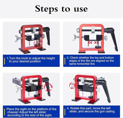 Pistol Sight Pusher Tool,for 1911, Heavy Duty Handguns Front Rear Sight Removal Adjustment,Crafted from High-Strength Aluminum Alloy, Rear Sight Pusher Tool Compatible with Square Slides. in Kuwait