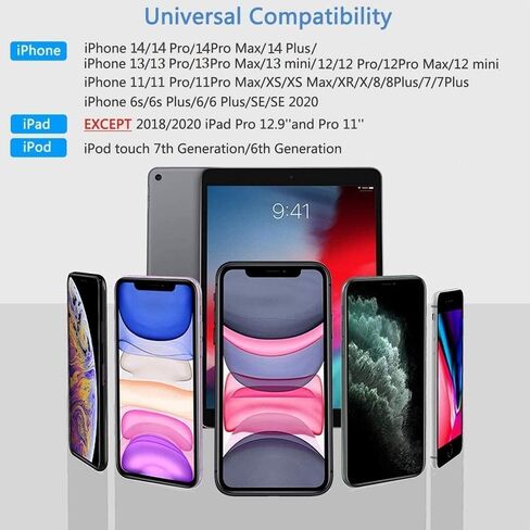 [معتمد من Apple MFi] محول Apple Lightning إلى HDMI، محول شاشة مزامنة الفيديو والصوت 1080P محول AV رقمي مع منفذ شحن لهاتف iPhone14 13 12 11 XS XR X 8 7، iPad إلى HD TV/شاشة/جهاز عرض in Kuwait