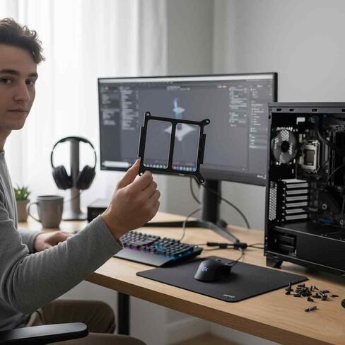 محول تحويل مروحة 92 مم إلى 120 مم لمبرد وحدة المعالجة المركزية Thermalright Axp90-X47/X53، لمشتت حرارة 90 × 98 مم، تعزيز أداء تبريد وحدة المعالجة المركزية، تقليل الاختناق الحراري، سهولة التركيب in Kuwait