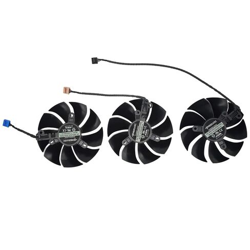 3 قطع/وحدة مروحة تبريد بديلة لبطاقة الرسومات متوافقة مع EVGA RTX 3070 3080 3080 Ti 3090 FTW3 Ultra Gaming، 87 مم، PLD09220S12H in Kuwait