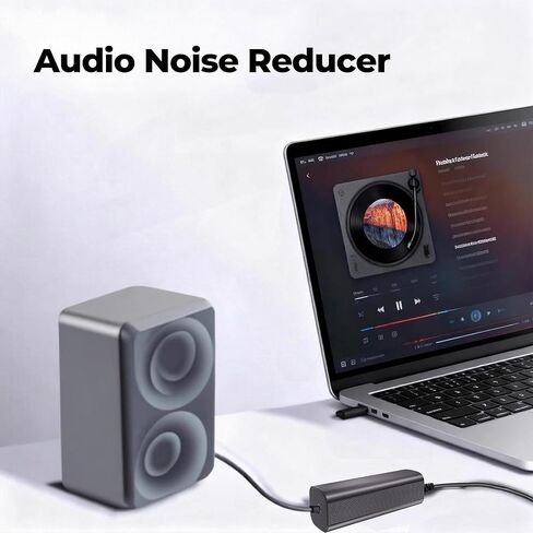 3.5mm Ground Loop Noise Isolator - Audio Noise Filter with 3.5mm Audio Cable for Car Audio System Home Stereo, Aluminum Shell, Ground Loop Isolator for Game Headset Eliminate Buzzing Noise in Saudi Arabia