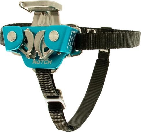Notch Jet Step II Foot Ascender مع كاميرا مزدوجة بدون أسنان لتقليل التآكل والسحب على خط التسلق، استخدمه على كلا القدمين، متوافق مع الحبال 8 مم - 13 مم (100076) in Kuwait
