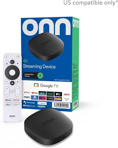 أون. جهاز بث 4K مع تلفزيون جوجل، سعة تخزين 8 جيجابايت، ذاكرة الوصول العشوائي 2 جيجابايت، مشغل بث تلفزيوني ذكي فائق الدقة، جهاز تحكم عن بعد مع مساعد جوجل، بث واي فاي سريع، مشغل وسائط HDMI مع دولبي فيجن in Kuwait