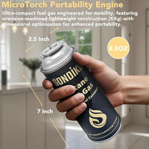 Sondiko Butane Gas, Premium Pure Refined Butane Gas, Butane Fuel Canister for Portable Camping Stove, Explosion Proof - RVR System in Saudi Arabia