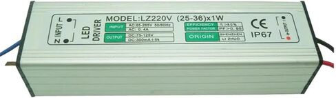 18 واط إلى 36 واط 300 مللي أمبير DC54V -125 فولت تيار متردد 90-265 فولت 18 واط 21 واط 25 واط 30 واط 32 واط 35 واط 36 واط LED سائق مزود الطاقة مستوى مقاوم للماء IP67 (18-25 واط 300 مللي أمبير) in Kuwait