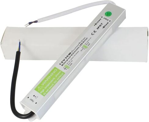 مشغل إمداد طاقة LED مقاوم للماء 12 فولت 36 وات من 120 إلى 12 فولت تيار مستمر لشريط LED والمزيد. in Kuwait