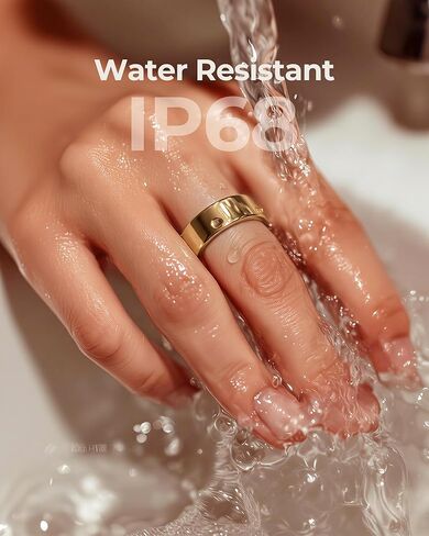femometer Ring Air | Ultra-Thin Smart Ring | Sleep/Heart Rate/SpO2/Stress | Women's Health & Fertility Tracker with BBT Technology | Hot Flash Monitoring | Free Subscription - Size7 in Kuwait