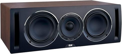 ELAC Uni-Fi Reference 3-Way 5-1/4" مكبر صوت مركزي - لون الجوز مع حاجز أمامي أسود للمسرح المنزلي in Kuwait