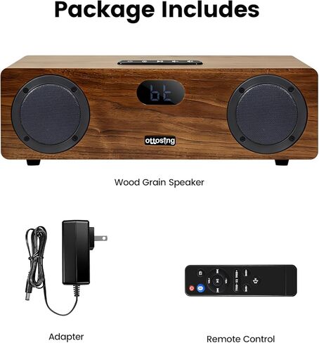 مكبر صوت بلوتوث 2.0 قناة 40 وات، بلوتوث 5.0 مع بصري/محوري/HDMI ARC/AUX/USB، مكبر صوت خشبي ضبط DSP يدعم MP3/WAV، صوت ستيريو للمنزل/الداخلي in Kuwait