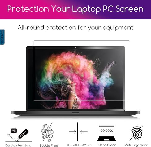 KEANBOLL 2 Pack Tempered Glass Screen Protector for New Apple 2026 MacBook Neo 13 inch (Model: A3404) Laptop with A18 Pro Chip 13-lnch Laptop, 9H Hardness, Anti Scratch, Bubble Free in Saudi Arabia