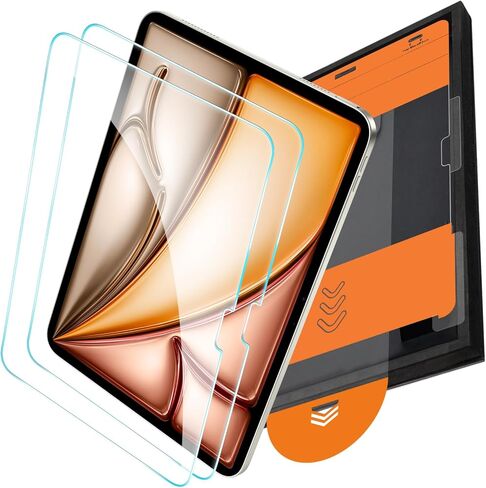 واقي شاشة OMOTON مكون من قطعتين لجهاز iPad A16 11th 2025 [11 بوصة] / الجيل العاشر 2022 [10.9 بوصة]، زجاج مقسى TOP 9H+ مع صينية سهلة التركيب، حافظة وقلم رصاص متوافق مع Apple، خالي من الفقاعات ومقاوم للخدش in Kuwait