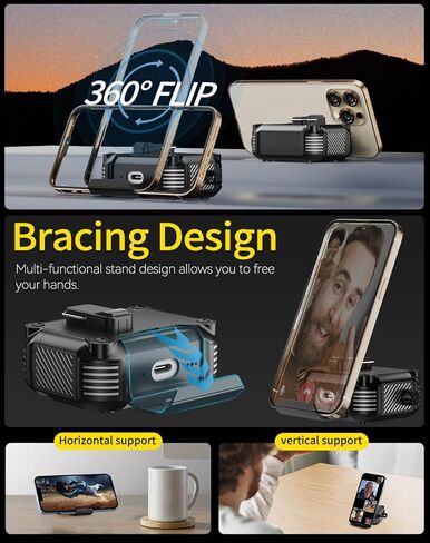 Pohgelan Compatible with AirPods Pro 3 Case with Lock,Magnetic Automatic Lock with Cleaning Kit,Compatible with Magsafe Cover (Black, AirPods Pro 3rd (2025)) in Saudi Arabia