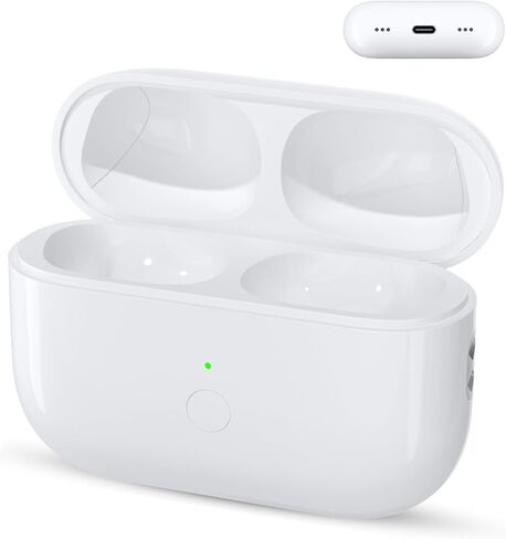 حافظة شحن لاسلكية بديلة Airpod Pro، حافظة شحن متوافقة مع Air Pod Pro الجيل الأول والثاني، استبدال علبة شاحن Airpods Pro 1&2، اقتران بلوتوث (النوع C) in Kuwait