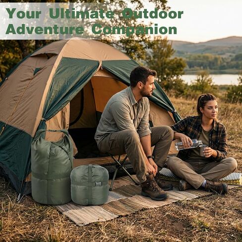 Sleeping Bag Compression Sack, Waterproof Sleeping Bag Stuff Sack Portable Space Saving Compression Storage Bags Storage Sack for Backpacking Camping Hiking in Saudi Arabia