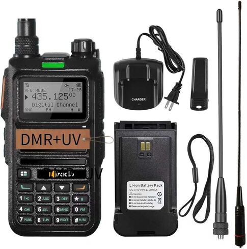 Y23DM-UV4R راديو رقمي تناظري ثنائي النطاق، 1024 قناة DMR/جهاز اتصال لاسلكي تناظري مع شحن من النوع C، فتحة زمنية مزدوجة الطبقة 1+2، موصل كينوود ثنائي الدبوس، وظيفة NOAA والطيف in Kuwait