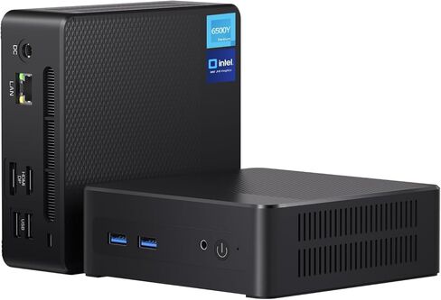 Mini PC Desktop, Pentium Gold 6500Y (Up to 3.4GHz), 32GB DDR3 512GB M.2 SSD, Micro Computer Support 4K Dual Display, Dual WiFi, BT 5.0, Small Form Factor Business Office Home PC in Saudi Arabia