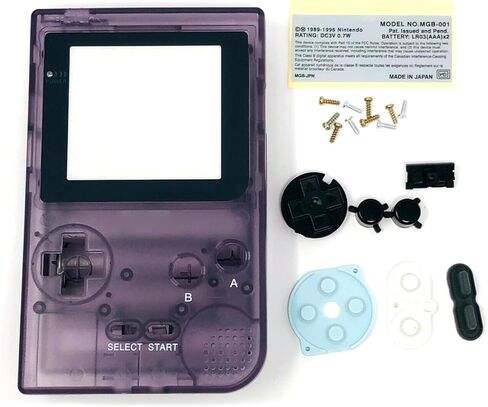 Replacement Housing Shell Case Screen Atomic Monitor Cover for GBP for Game Boy Pocket Purple Accessory in Saudi Arabia