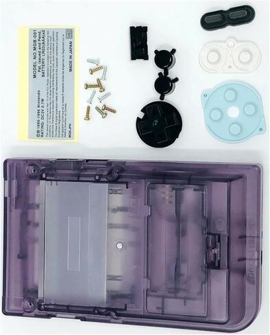 Replacement Housing Shell Case Screen Atomic Monitor Cover for GBP for Game Boy Pocket Purple Accessory in Saudi Arabia