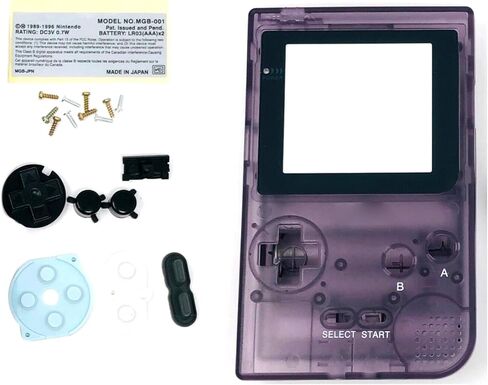 Replacement Housing Shell Case Screen Atomic Monitor Cover for GBP for Game Boy Pocket Purple Accessory in Saudi Arabia