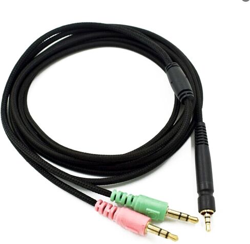 كابل سماعة الرأس 2 متر كابل الصوت لجهاز Sennheiser Game Zero ONE PC373 PC37X GSP350 500 600 سماعة الألعاب in Kuwait