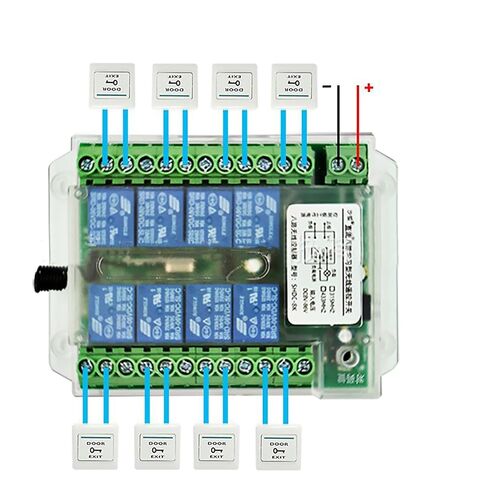 DC 8-86V Relay Remote Switch, Wireless RF Remote Control Switch 8 Channel Relay Receiver Module Parts in Saudi Arabia
